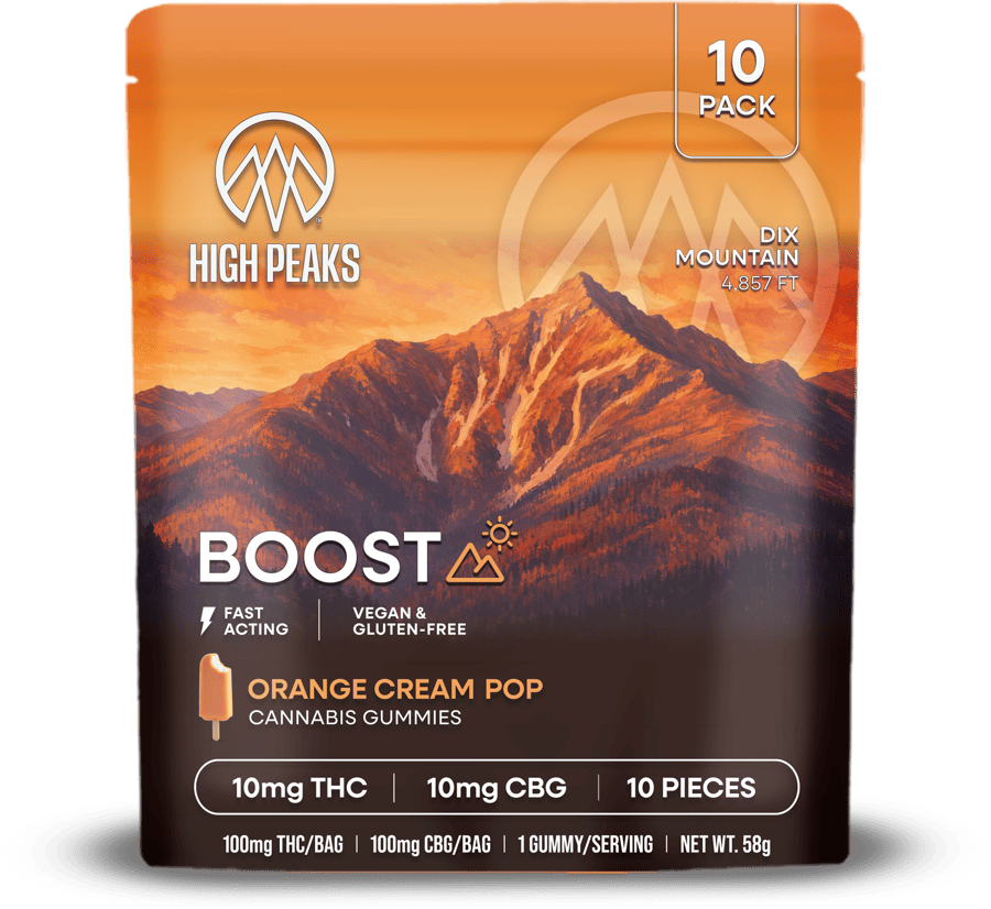 High Peaks Boost: Orange Cream Pop Gummies