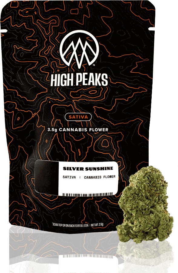 High Peaks Silver Sunshine Flower, current packaging