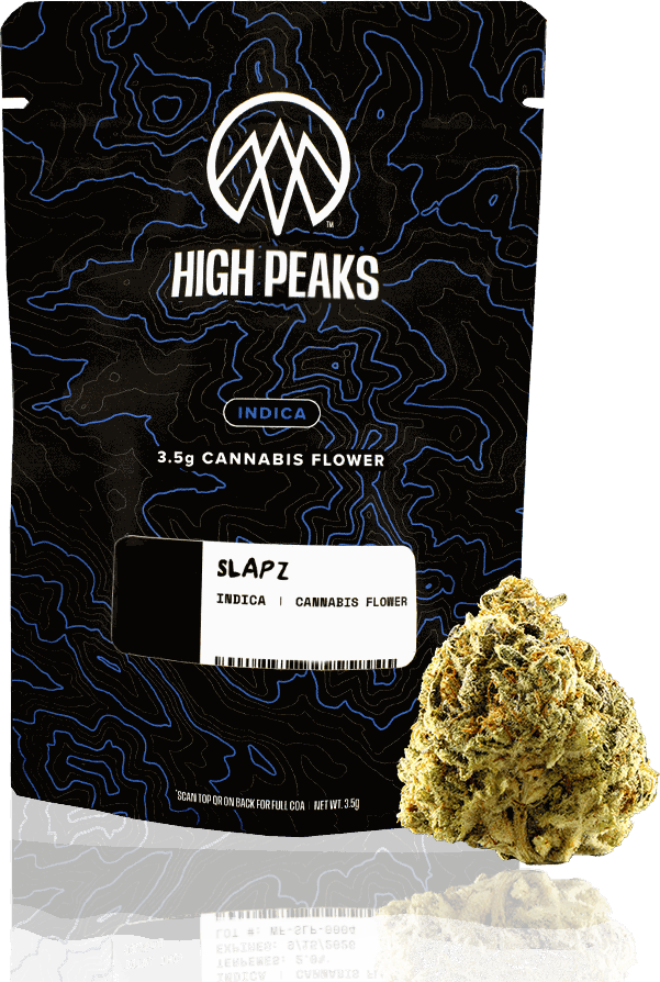 High Peaks Slapz Flower, current packaging