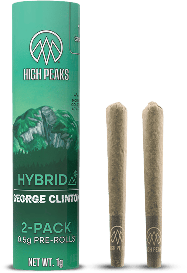 High Peaks George Clinton pre-roll 2-pack