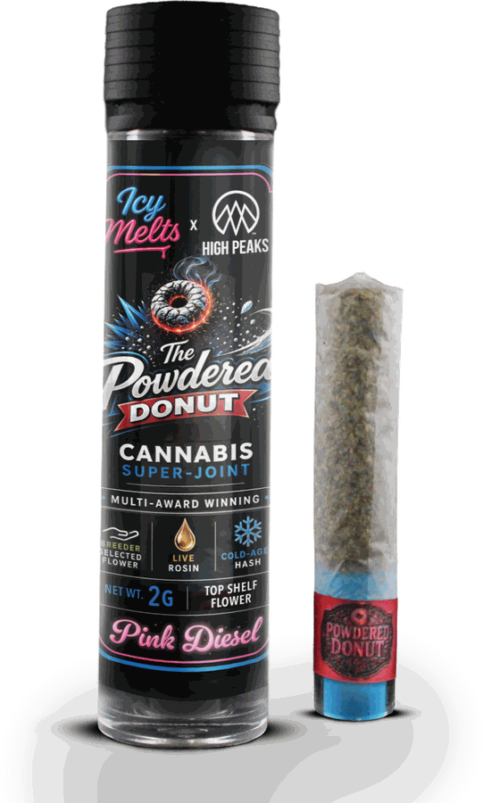 Icy Melts x High Peaks The Powdered Donut Infused Pre-Roll