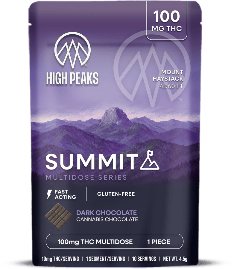 High Peaks Summit Dark Chocolate, 100mg