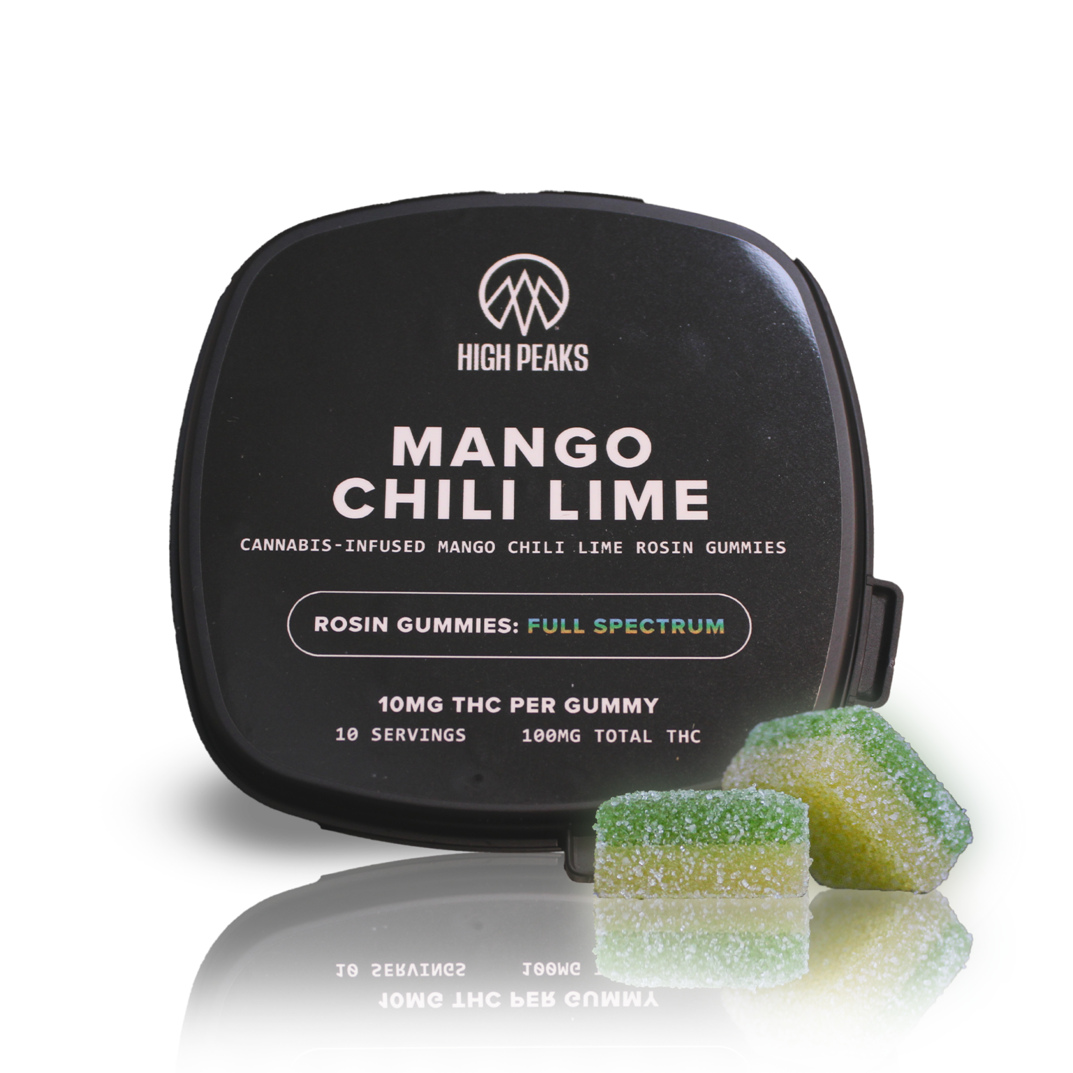 Mango Chili Lime Rosin Cannabis Gummies High Peaks