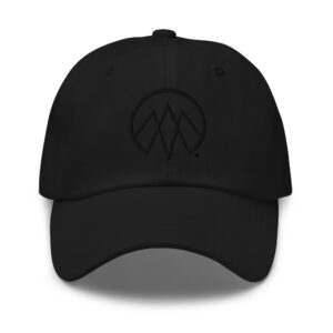 Invisible Stitch Black Cap