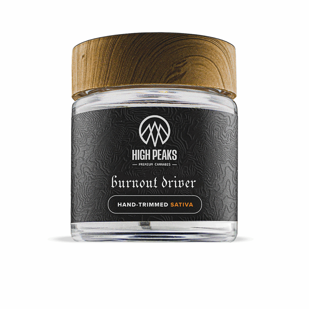 High Peaks: Burnout Driver Flower jar