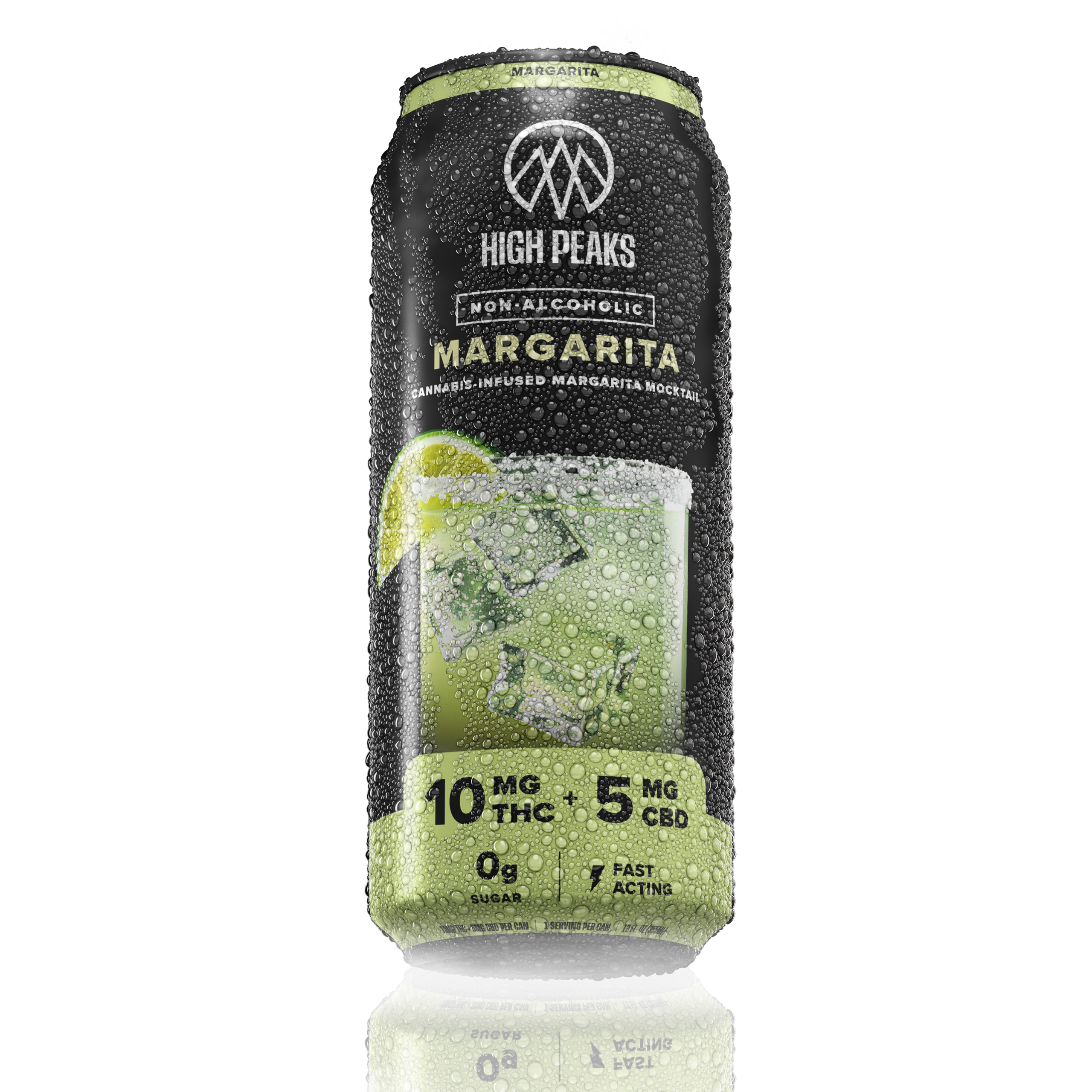 High peaks margarita can on transparent background